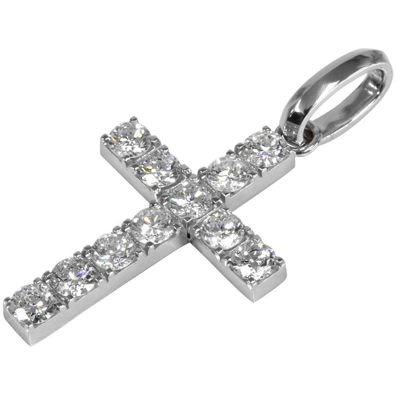 Pt900 ダイヤクロス29 ダイヤ 鑑定書付き 2.0ct以上 ペンダントトップ