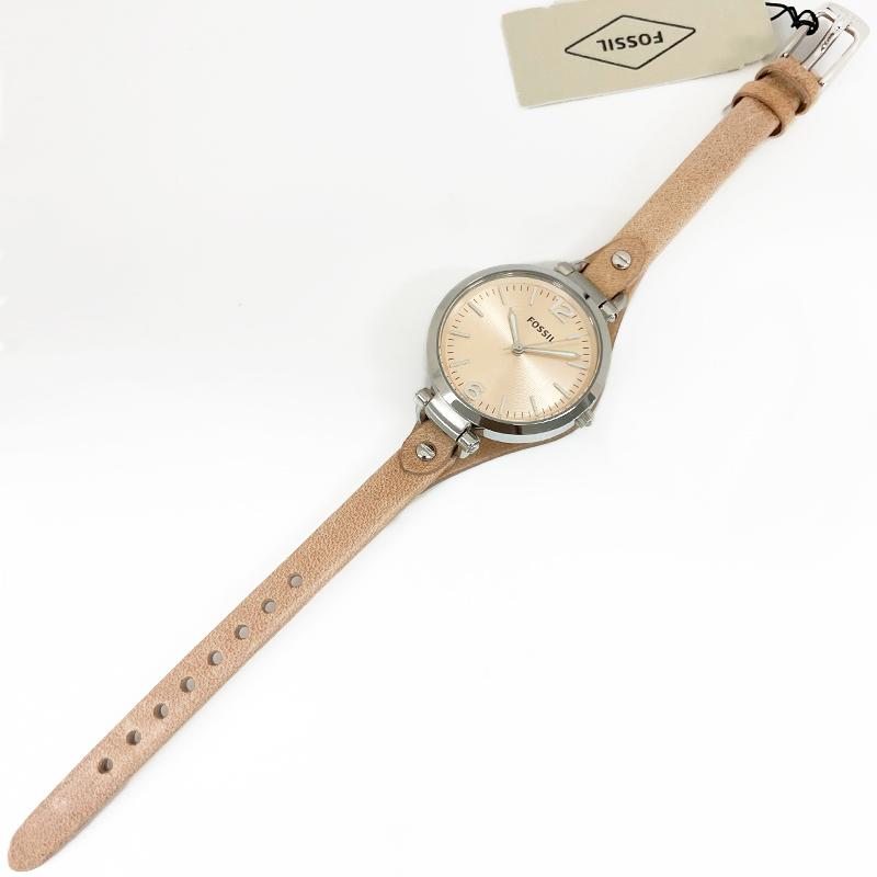 FOSSIL フォッシル 腕時計 新品・アウトレット ジョージア ES2830 レディース クォーツ ベージュ文字盤 レザーベルト並行輸入品 ...
