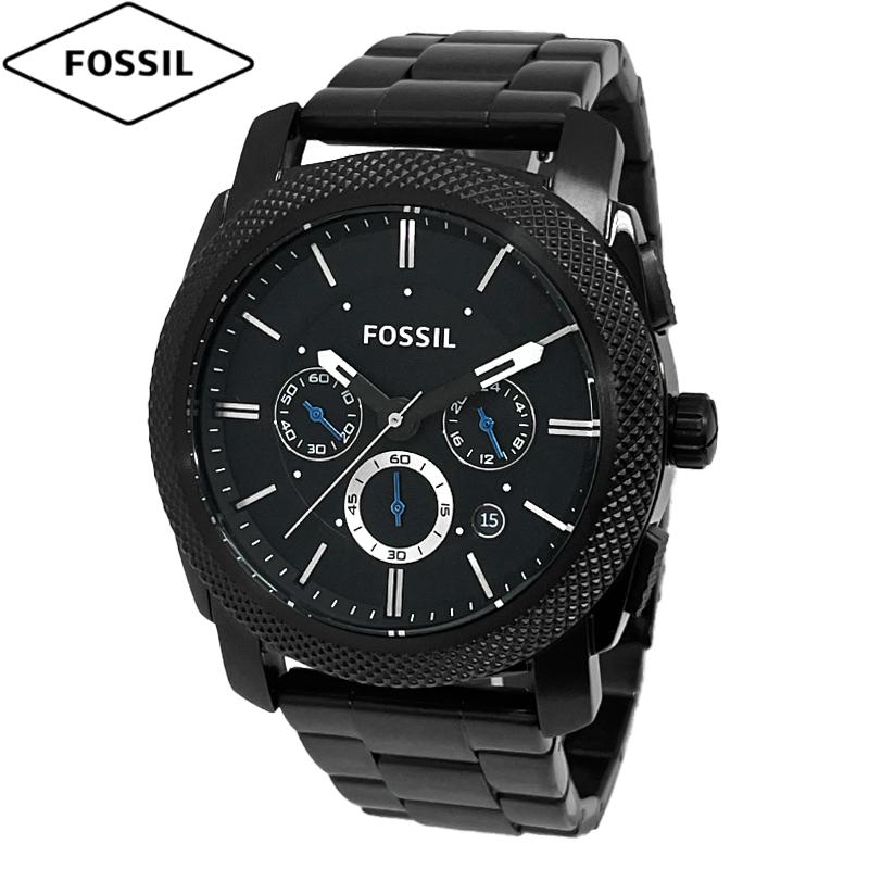 稼働品 FOSSIL フォッシル メンズ腕時計 クロノグラフ 黒文字盤 FOSSIL 