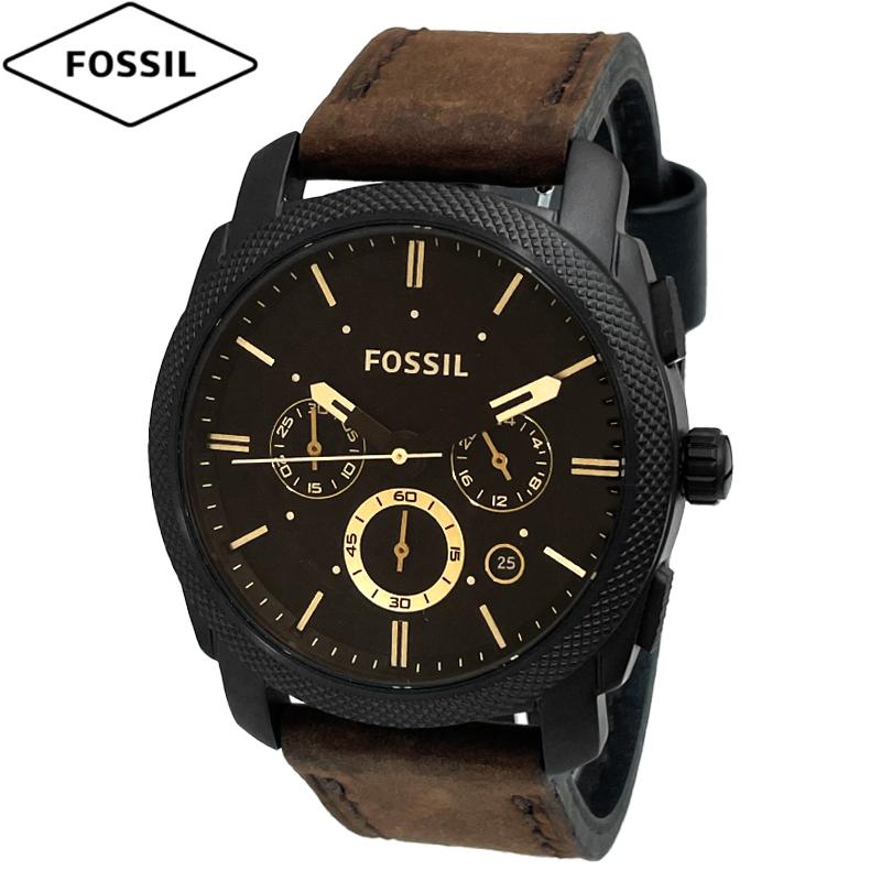 FOSSIL フォッシル 腕時計 新品・アウトレット MACHINE FS4656 メンズ クォーツ クロノグラフ 革ベルト 並行輸入品 | FOSSIL