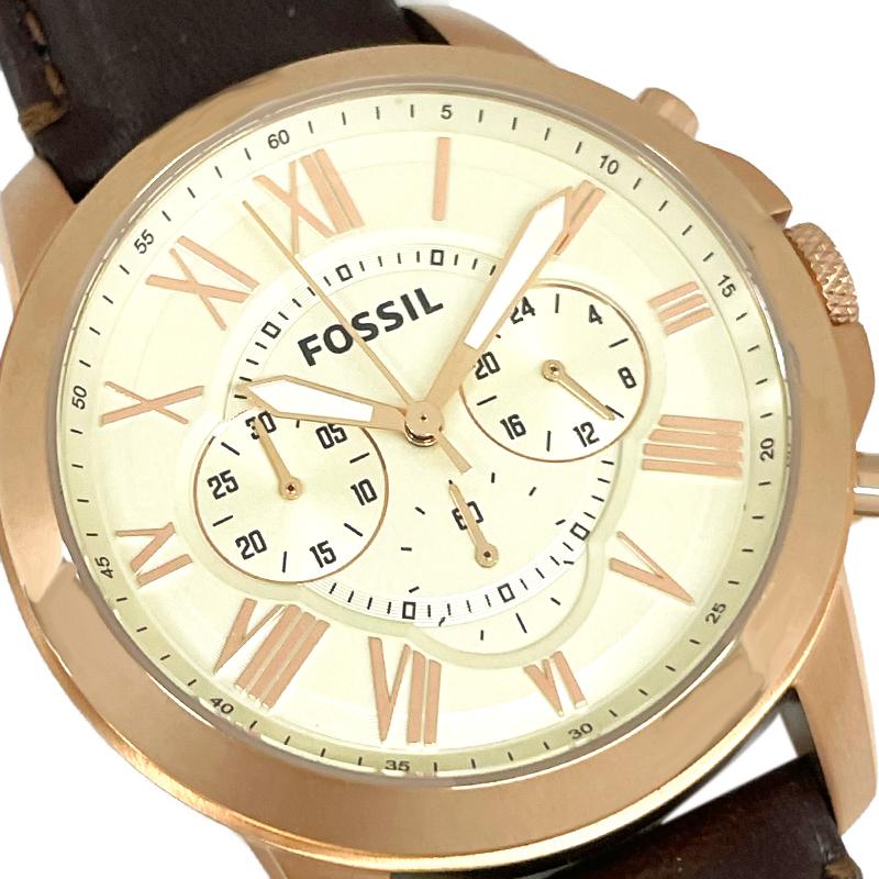 FOSSIL フォッシル 腕時計 新品・アウトレットGrant グラント FS4991 メンズ クォーツ クロノグラフ 革ベルト 並行輸入品 | FOSSIL | 01