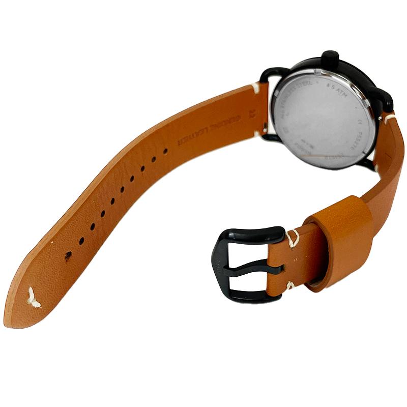 fossilの腕時計 フォッシル FOSSIL 腕時計 メンズ MACHINE 三針デイト ブラウン レザー