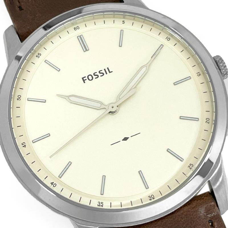 FOSSIL フォッシル 腕時計 新品・アウトレット THE MINIMALIST ミニマリスト FS5439 3針 メンズ クォーツ クリーム 革ベルト 並行輸入品 | FOSSIL | 01