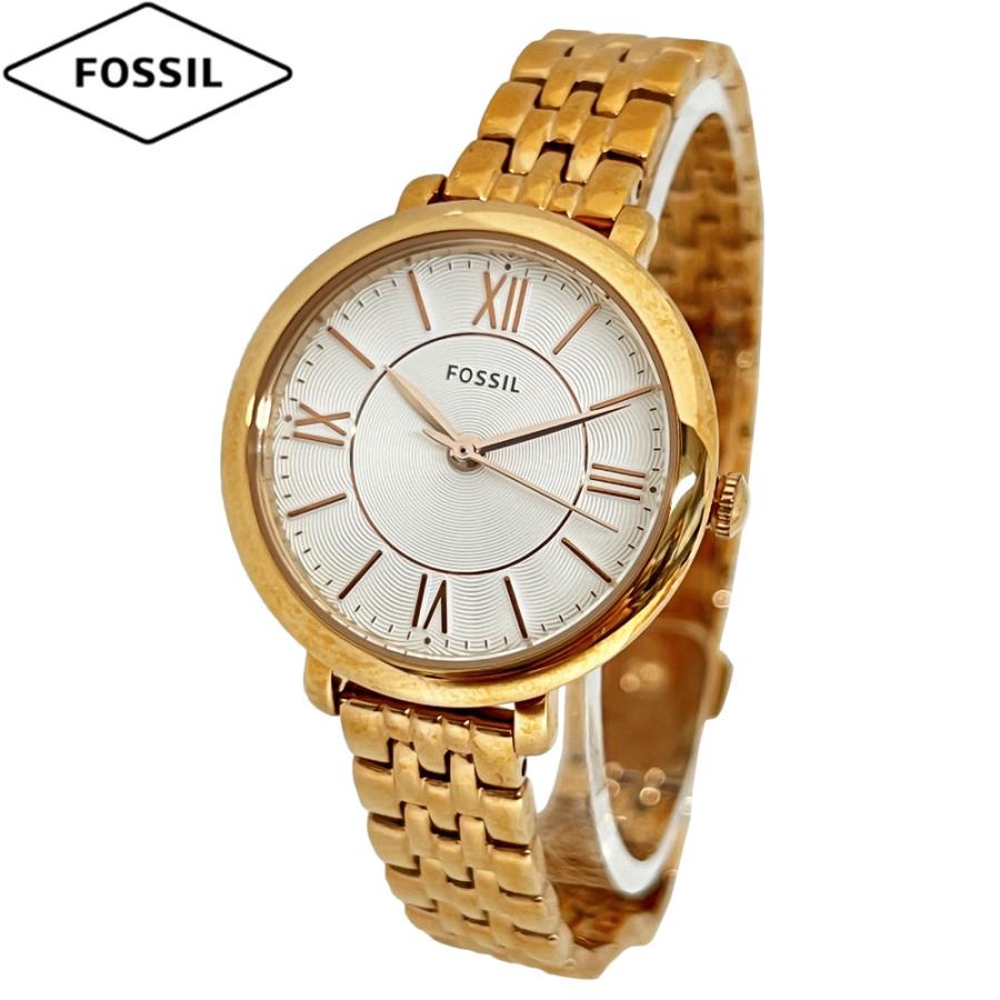 FOSSIL フォッシル 腕時計 新品 アウトレット JACQUELINE ES3799 レディース 三針 ステンレスウォッチ ローズゴールド 並行輸入品 | FOSSIL