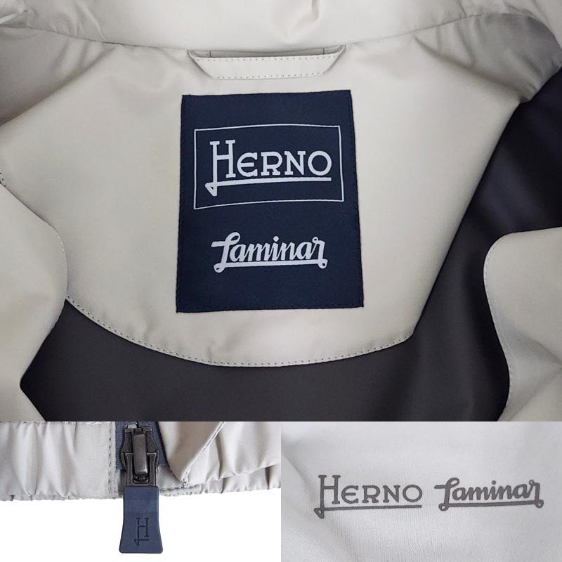 HERNO（ヘルノ） アウトレット！ ゴアテックス GI040UL 1300 60 ベージュ ブルゾン ジャケット 撥水 防水 防風 GORE ...