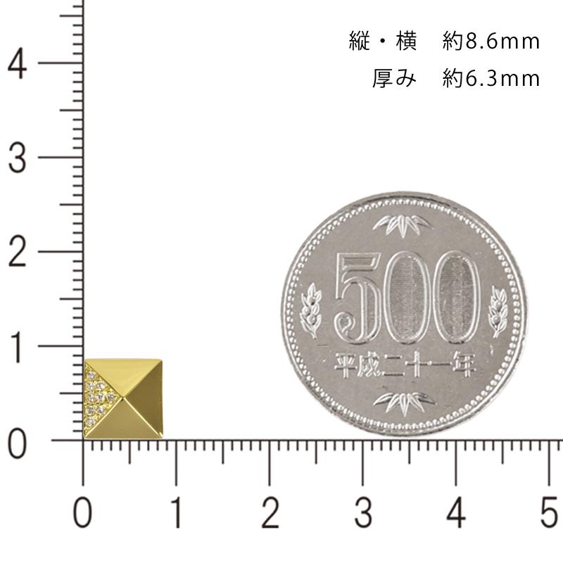 K18 ダイヤ スタッズプレート8 喜平用 30g 専用 ペンダント K18 ダイヤ スタッズプレート8 喜平用 30g 専用 ペンダント