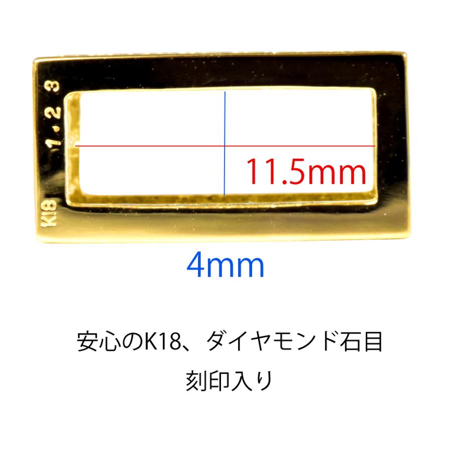 K18 ブラックダイヤ オールパヴェプレートBK14 喜平用 50〜100g専用 ペンダントトップ 1ctUP 18金 チャーム 日本製 メンズ ori24の画像