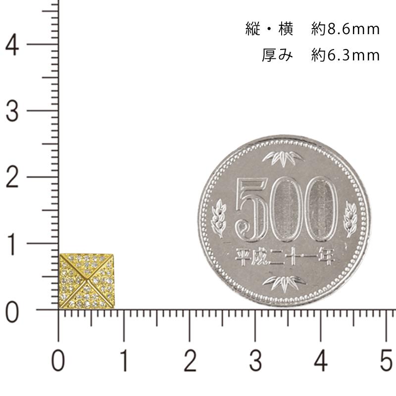 K18 ダイヤ スタッズパヴェプレート8 喜平用 30g 専用 ペンダントトップ ダイヤモンド 18金 ゴールド チャーム メンズ 日本製 ori24 |  | 07