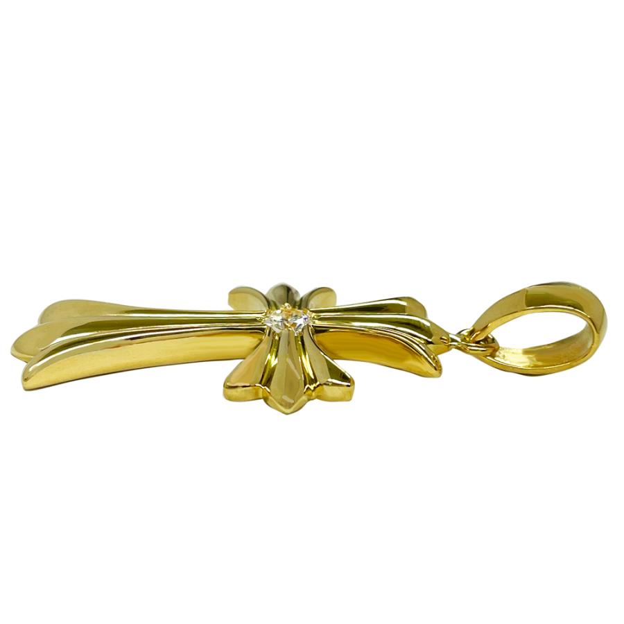 K18 1Pクロスシャープ35  イエローゴールド ペンダントトップ ダイヤモンド 鑑定書付 0.2ct G SI2 GOOD以上  メンズ  ori24 |  | 04