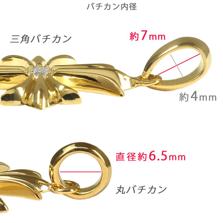 K18 1Pクロスシャープ35  三角バチカン イエローゴールド ペンダントトップ ダイヤモンド メンズ 18金 鑑定書付 0.2ct G SI2 GOOD以上 |  | 05