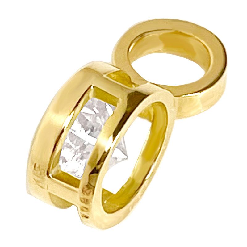 K18 1Pダイヤ13 18金 ペンダントトップ ダイヤモンド 1.085ct I