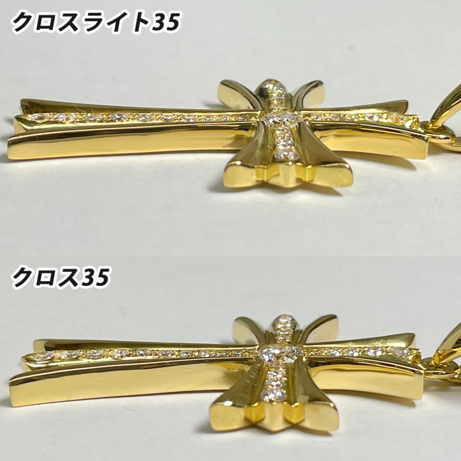 18K イエローゴールド ダイヤモンド ペンダントトップ K18 クロスライト35 イエローゴールド ペンダントトップ ダイヤモンド