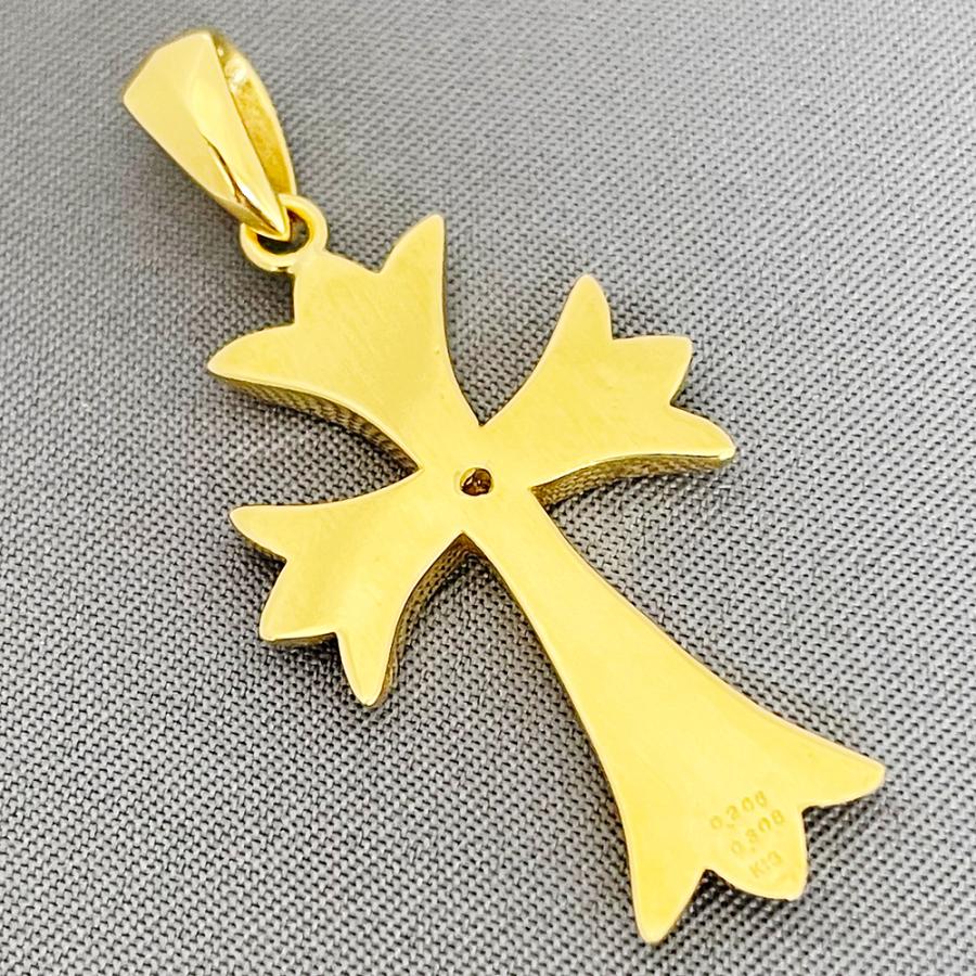 K18 クロス30 丸バチカン イエローゴールド ペンダントトップ  0.225ct G-SI2-GOOD  鑑定書/製品鑑別書付 喜平用 メンズ 18金  ori24 |  | 10