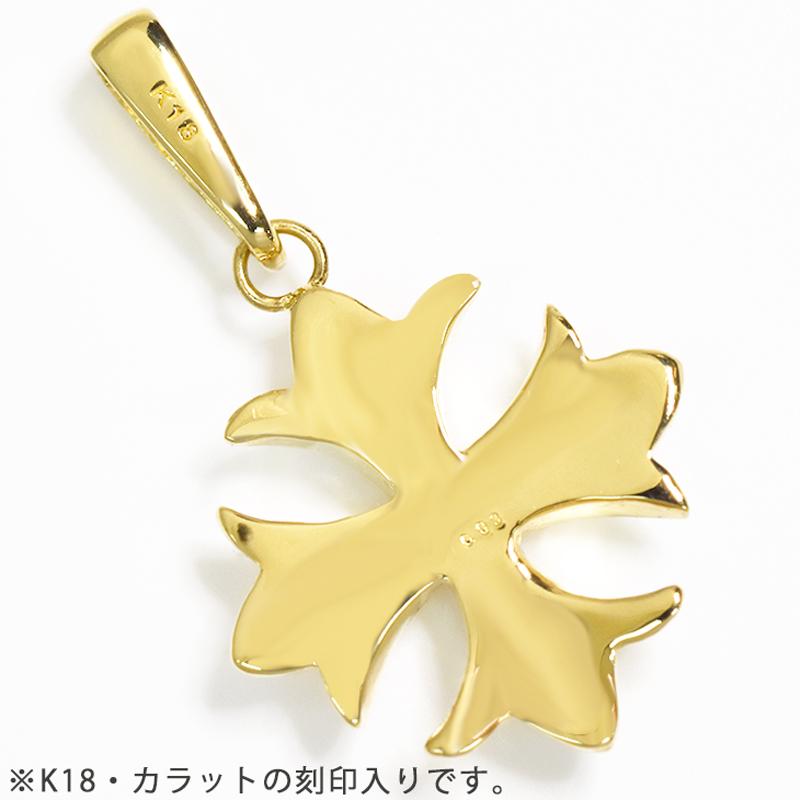 K18　YGイエローゴールド　アイアンクロスペンダント　ダイヤモンド smart2003_k18ironcrossmele