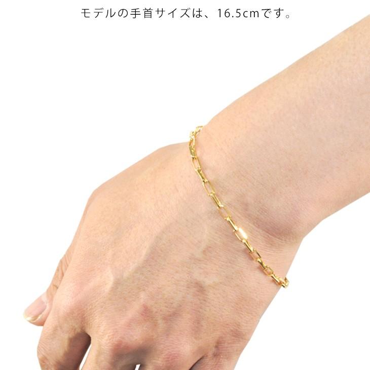 K18 3mm幅 ミラーノ30 ブレスレット 全長20.5cm 内径 19.8cm イエローゴールド メンズブレス 新品 送料無料 ori24の画像