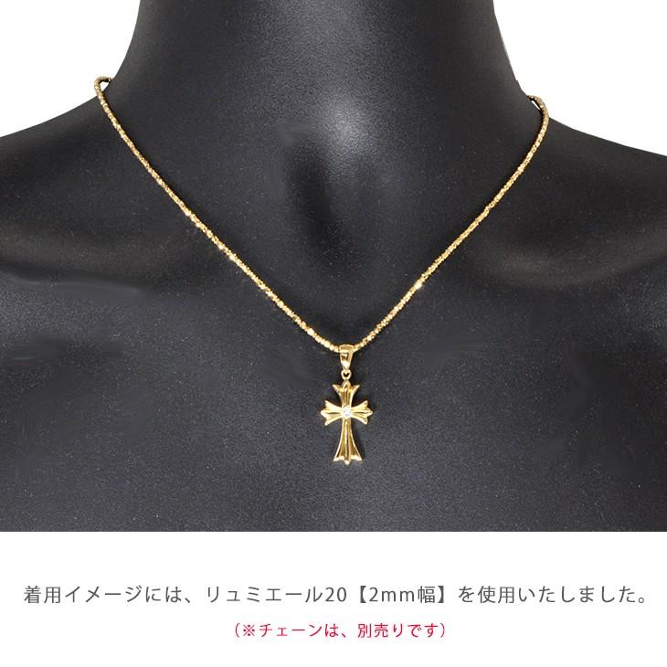 K18 1Pクロス25 三角バチカン イエローゴールド ペンダントトップ