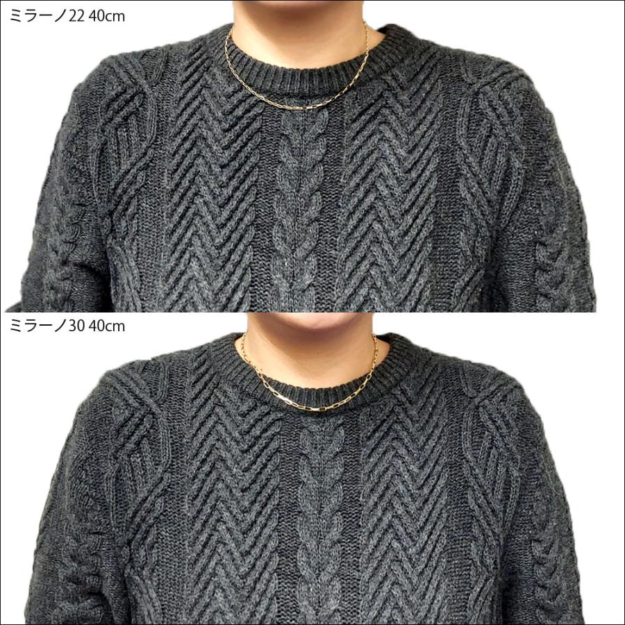 K18 2.2mm幅 40cm ミラーノ22 3g前後 18金 イエローゴールド ネックレスチェーン ネックレスチェーンのみ 新品 日本製 送料無料 ori24の画像