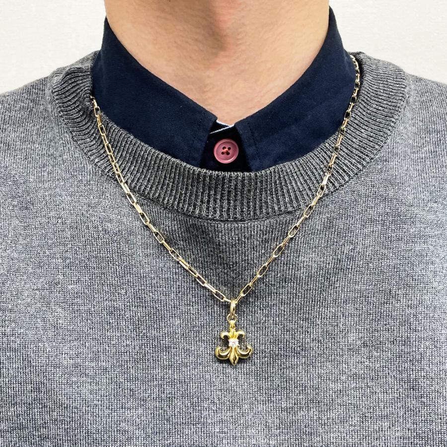 K18 百合の紋章22 丸バチカン イエローゴールド ペンダントトップ