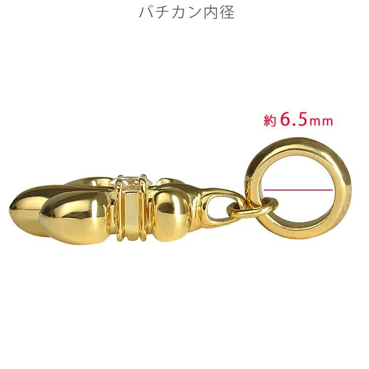 K18 百合の紋章22 丸バチカン イエローゴールド ペンダントトップ