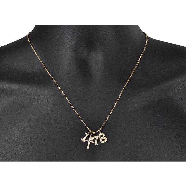 K18 ナンバー ペンダントトップ ミニ 数字 クロス ダイヤモンド イエローゴールド メンズジュエリー 鑑別書付 ori24 |  | 12