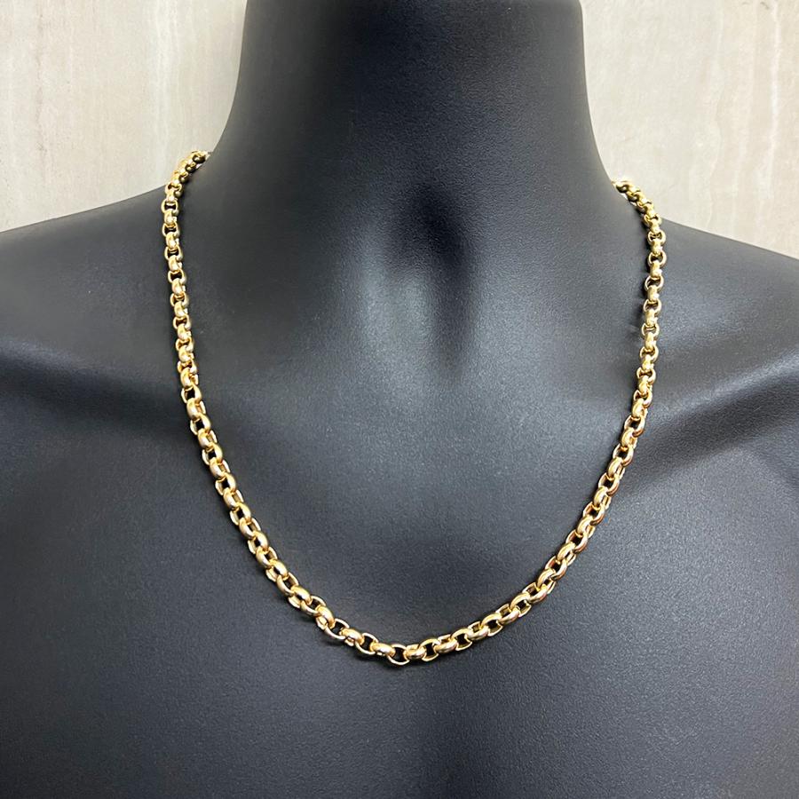 受注生産】K18 5.7mm幅 60cm プレーンマーヴェラス57 18金 ネックレス