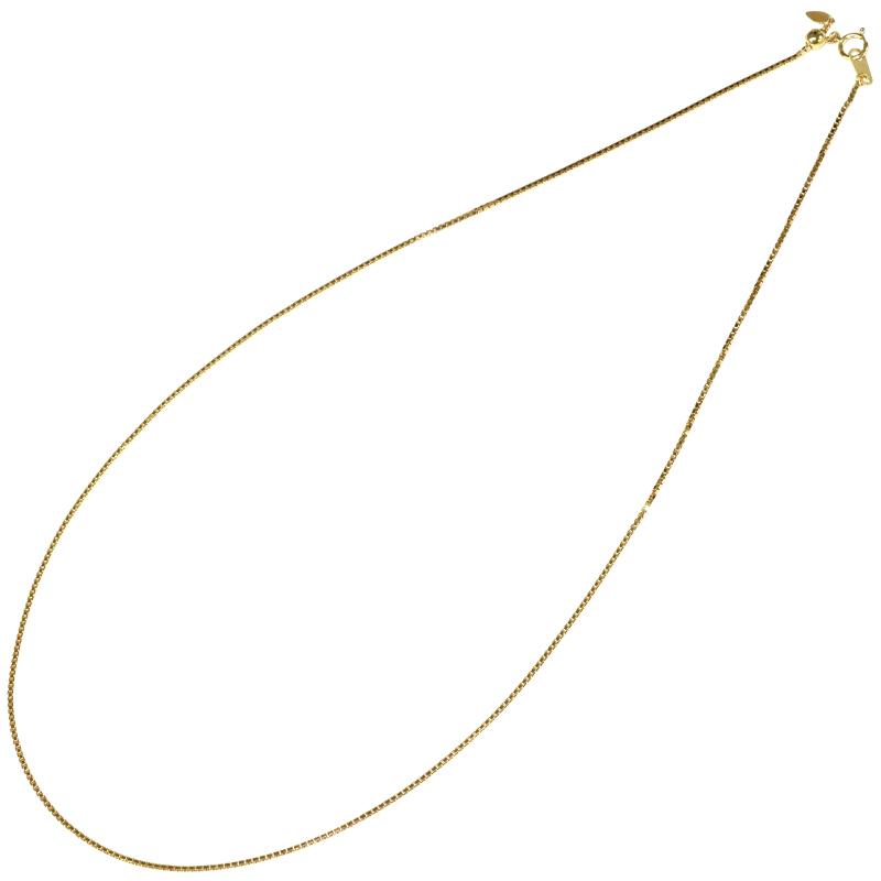 K18 1.2mm幅 60cm ベネチアン12 6g前後 ネックレスチェーン 18金