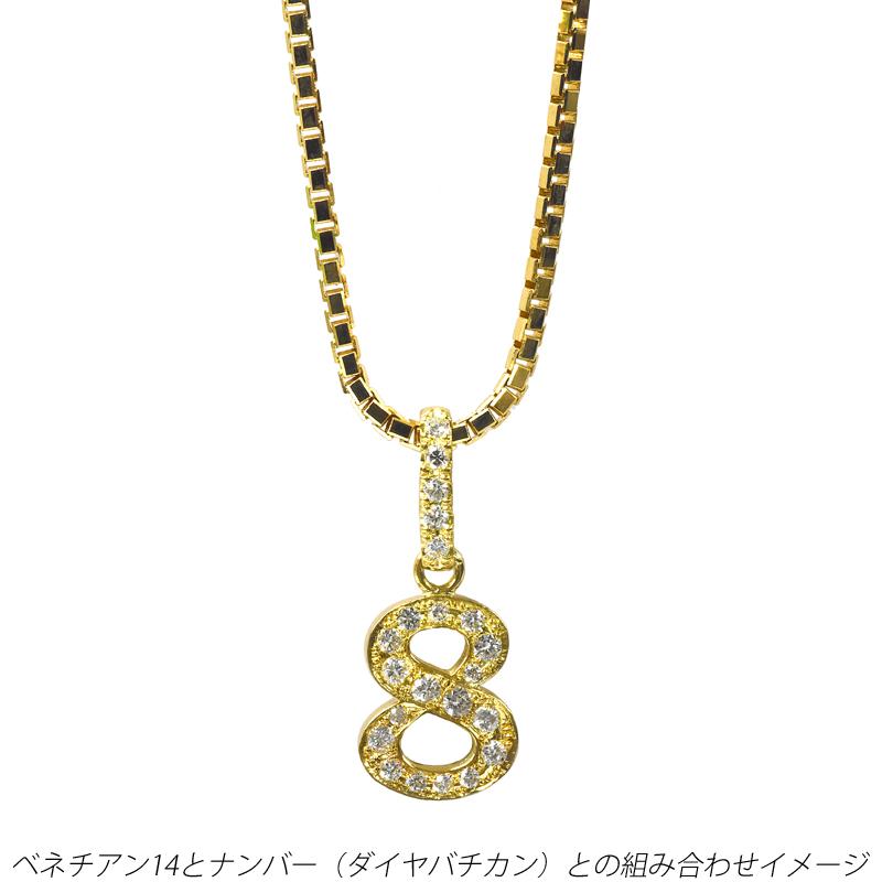 K18 1.4mm幅 55cm ベネチアン14 9g前後 ネックレス チェーン スライド