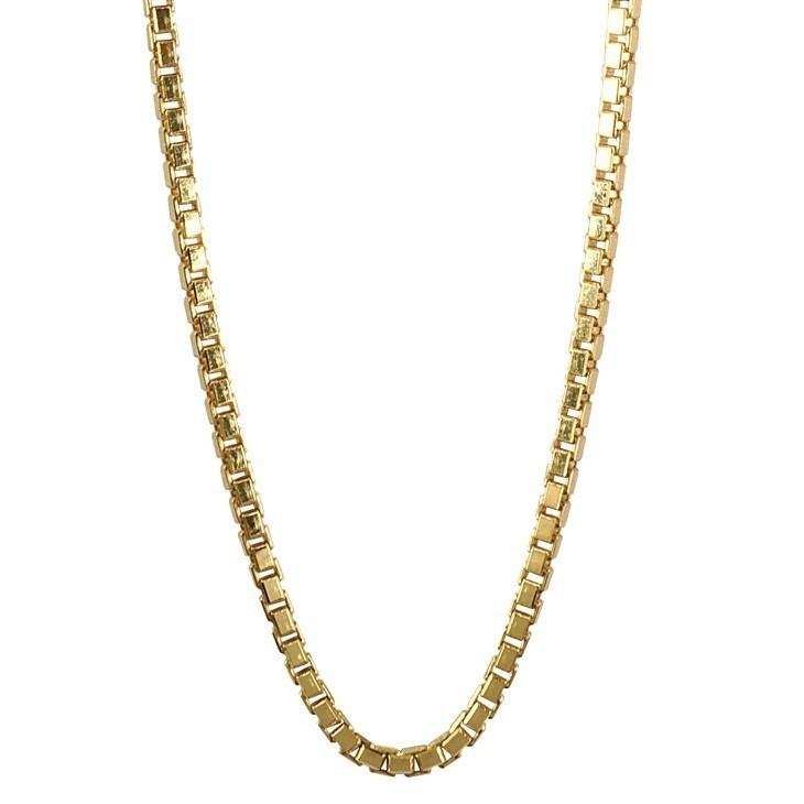 K18 1.4mm幅 60cm ベネチアン14 10g前後 ネックレス チェーン スライド