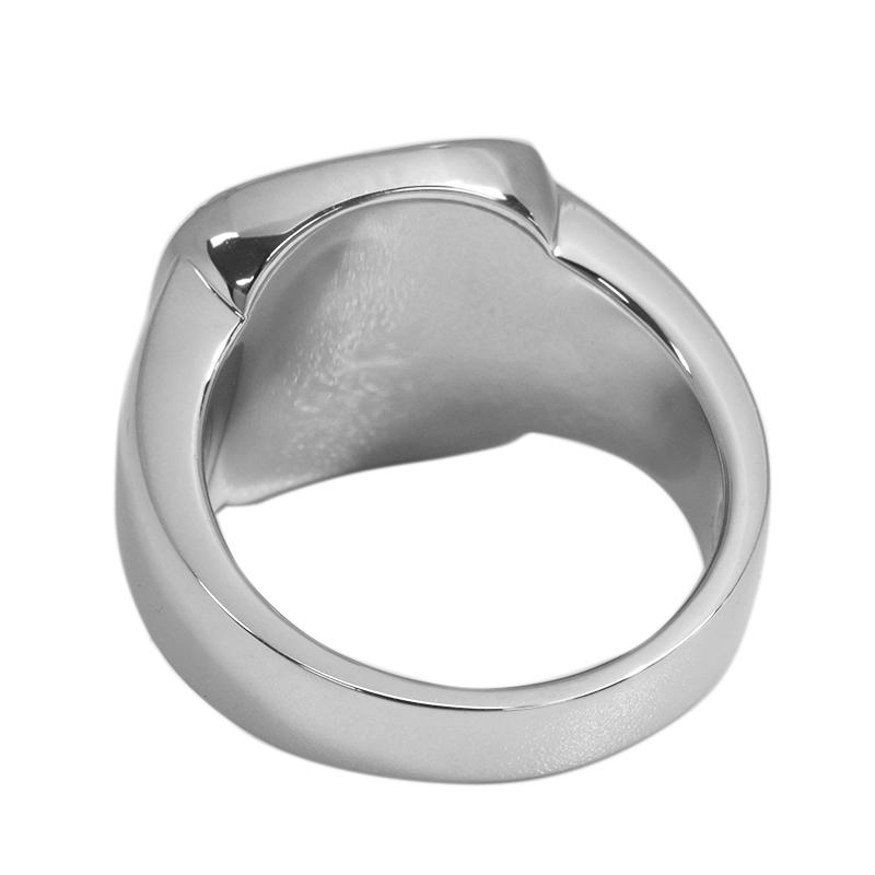 Pt900 オニキス ダイヤモンド 0.40ct メンズ 印台 リング 20号 指輪