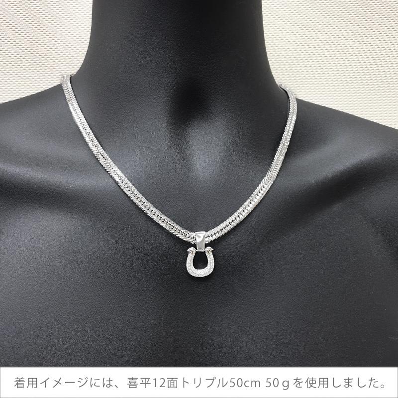 Pt900 ダイヤモンド 2列 馬蹄16 鑑別カード プラチナ ペンダントトップ ダイヤモンド 0.4ctUP ラッキーモチーフ メンズ ネックレス ori24 |  | 02