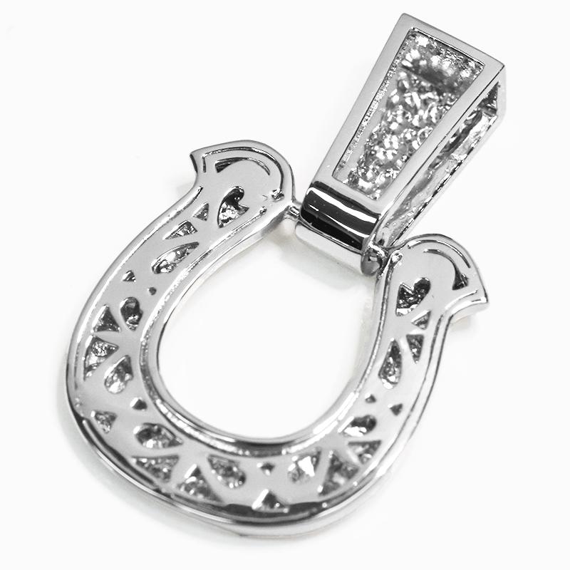 Pt900 ダイヤモンド 2列 馬蹄16 鑑別カード プラチナ ペンダントトップ ダイヤモンド 0.4ctUP ラッキーモチーフ メンズ ネックレス ori24 |  | 07