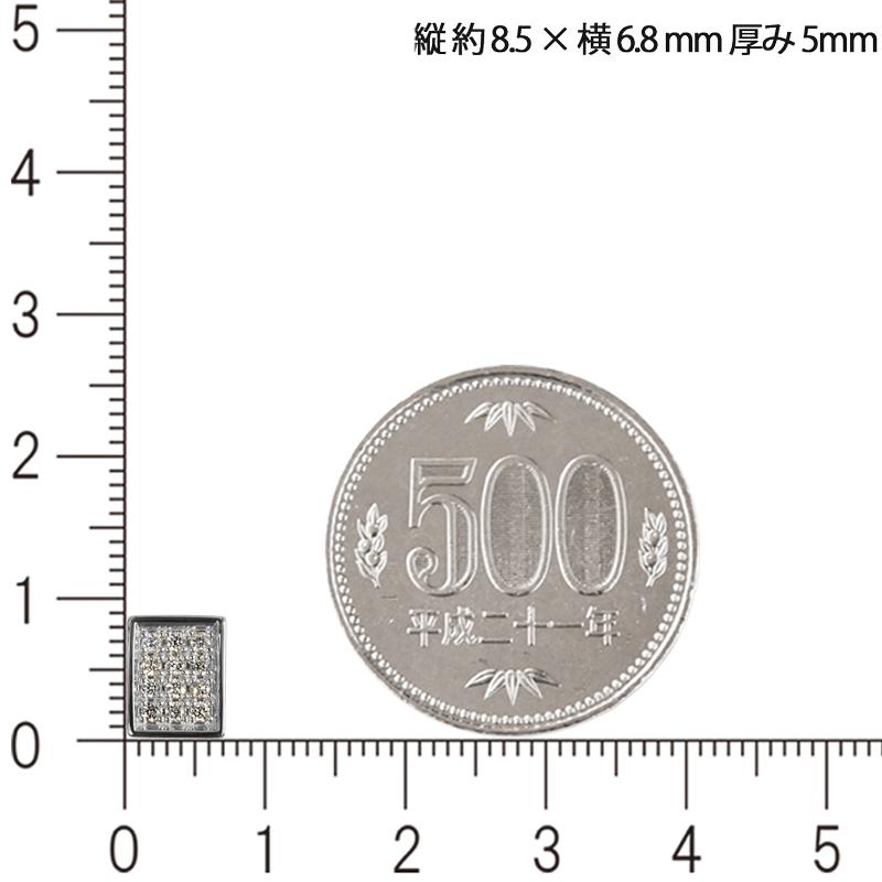 Pt900 ブラックダイヤパヴェプレート8 喜平用 30g 専用 ペンダントトップ ダイヤモンド プラチナ ブラックダイヤモンド 日本製 ori24の画像