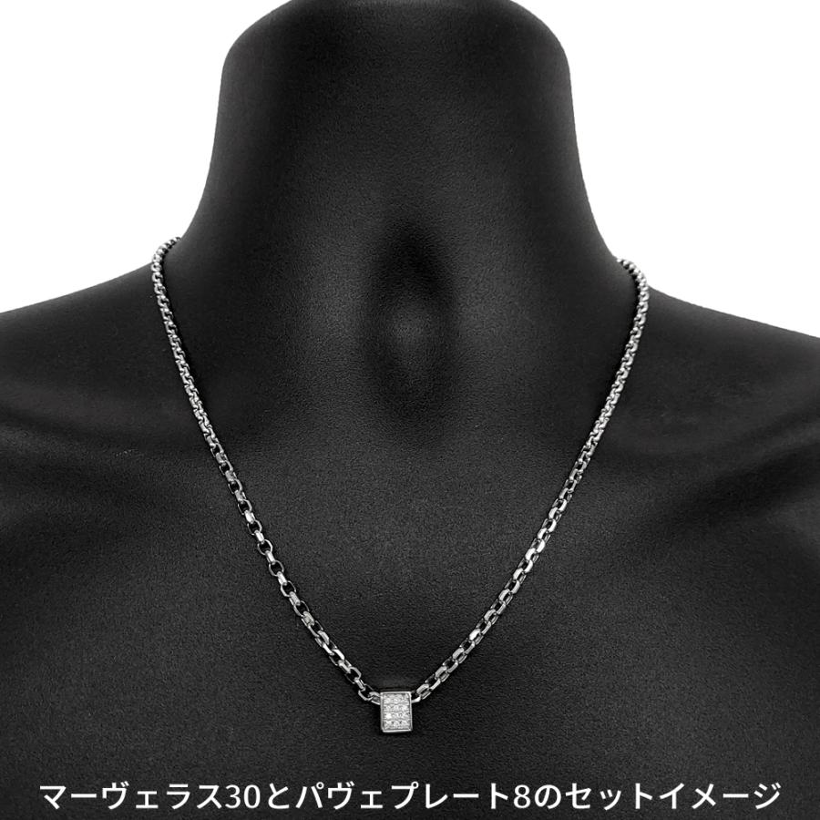 Pt900 ダイヤ 後光留め/パヴェプレート8 喜平用 30g 専用 リバーシブル ペンダントトップ ダイヤモンド プラチナ チャーム 日本製 ori24の画像