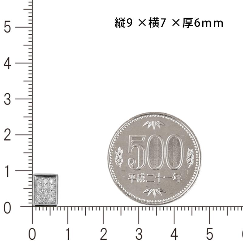 Pt900 ダイヤ 後光留め/パヴェプレート9 喜平用 50g専用 ペンダント