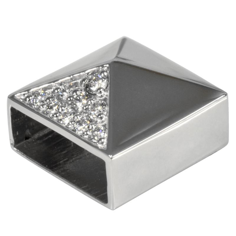 Pt900 ダイヤ スタッズプレート9 喜平用 50g 専用 メンズ ペンダント