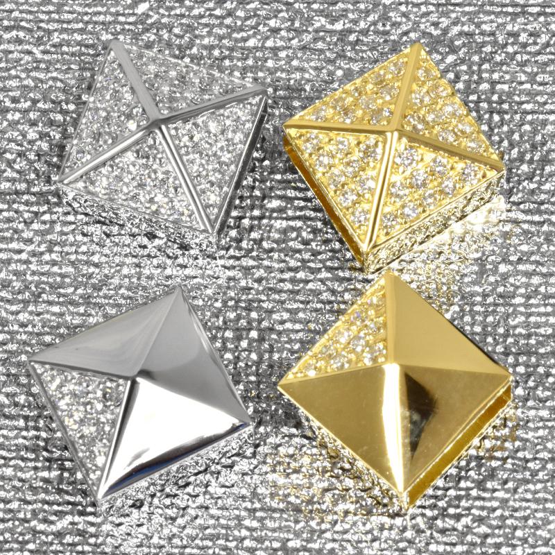 Pt900 ダイヤ スタッズパヴェプレート9 喜平用 50g 専用 ペンダント  