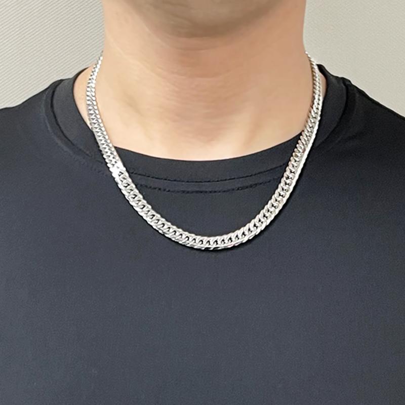 Pt850 7.5mm幅 喜平 6面ダブル 100g 50cm プラチナ ネックレス Pt850 7.5mm幅 喜平 6面ダブル 100g 50cm プラチナ ネックレス