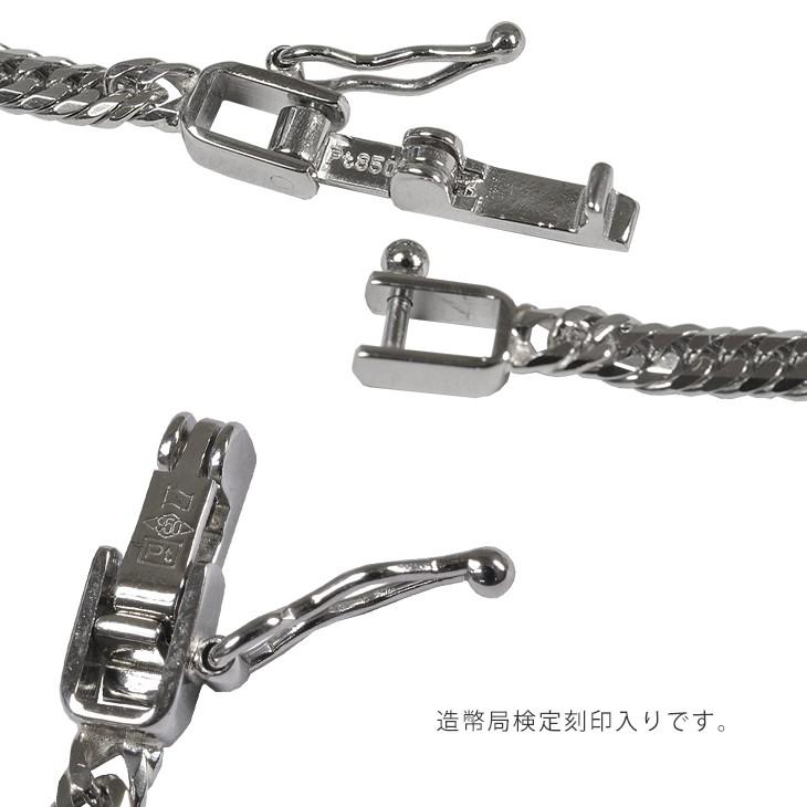 Pt850 喜平 6面ダブル 12g 50cm 中折れ金具 造幣局検定刻印入 プラチナ 
