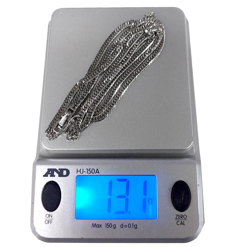 新品　喜平　ネックレス　6面 8面 12面　pt850 プラチナ 造幣局 喜平ネックレス プラチナ 6面ダブル PT850 50g-50cm 造幣局検定