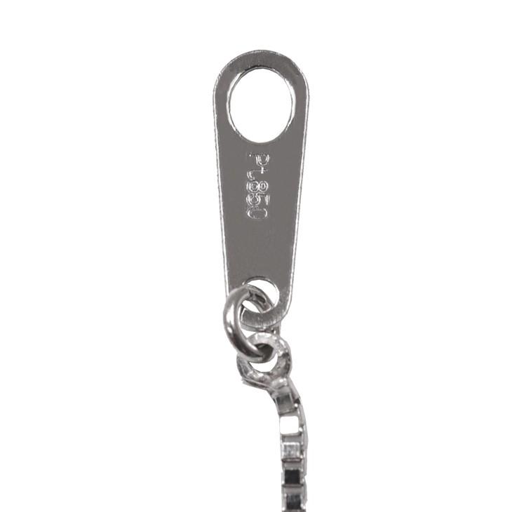 Pt850 ベネチアン 10cm スライド式 アジャスターチェーン 0.7mm 10cm延長 プラチナ 送料無料_6
