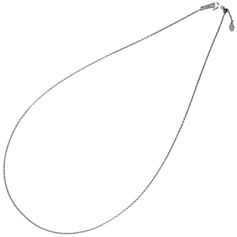 Pt850 1.2mm幅 45cm カットあずき12 プラチナ ネックレスチェーン 3g前後 スライドアジャスター付き 小豆 日本製 送料無料の画像