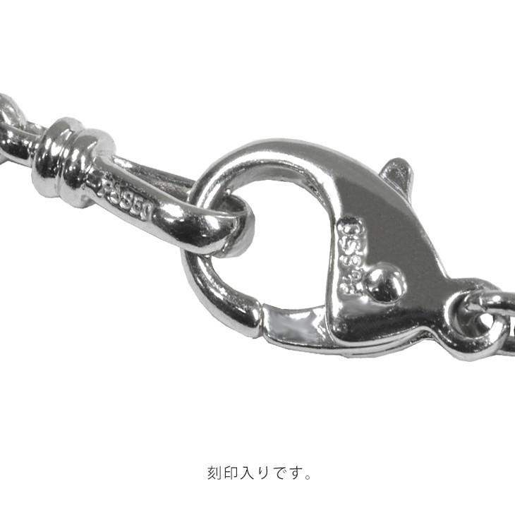 Pt850 3mm幅 45cm ダイヤカットミラーボール30 プラチナ ネックレス