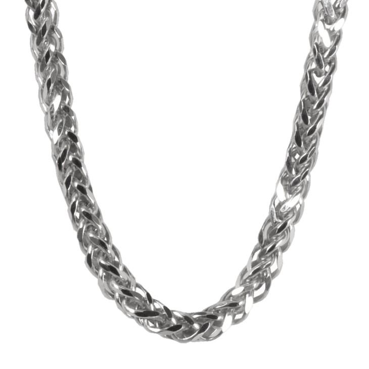 Pt850 3mm幅 40cm スネーク30 25g前後 プラチナ ネックレスチェーン