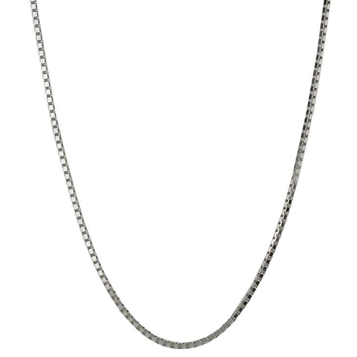 Pt850 1.0mm弱幅 50cm ベネチアン10 3g前後 プラチナ ベネチアンチェーン ネックレスチェーン スライドアジャスター付 送料無料の画像