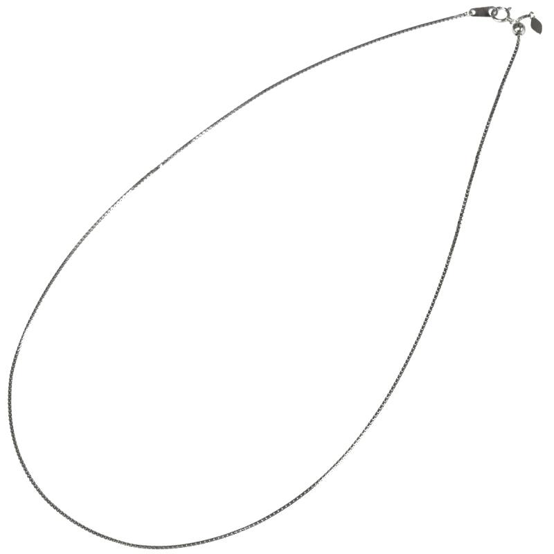 Pt850 1.2mm幅 50cm ベネチアン12 スライドアジャスター付き 6g前後 ベネチアンチェーン プラチナ ネックレスチェーン 新品 送料無料の画像