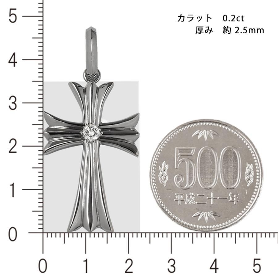 Pt900 1Pクロスライト35 プラチナ ペンダントトップ ダイヤモンド 鑑定