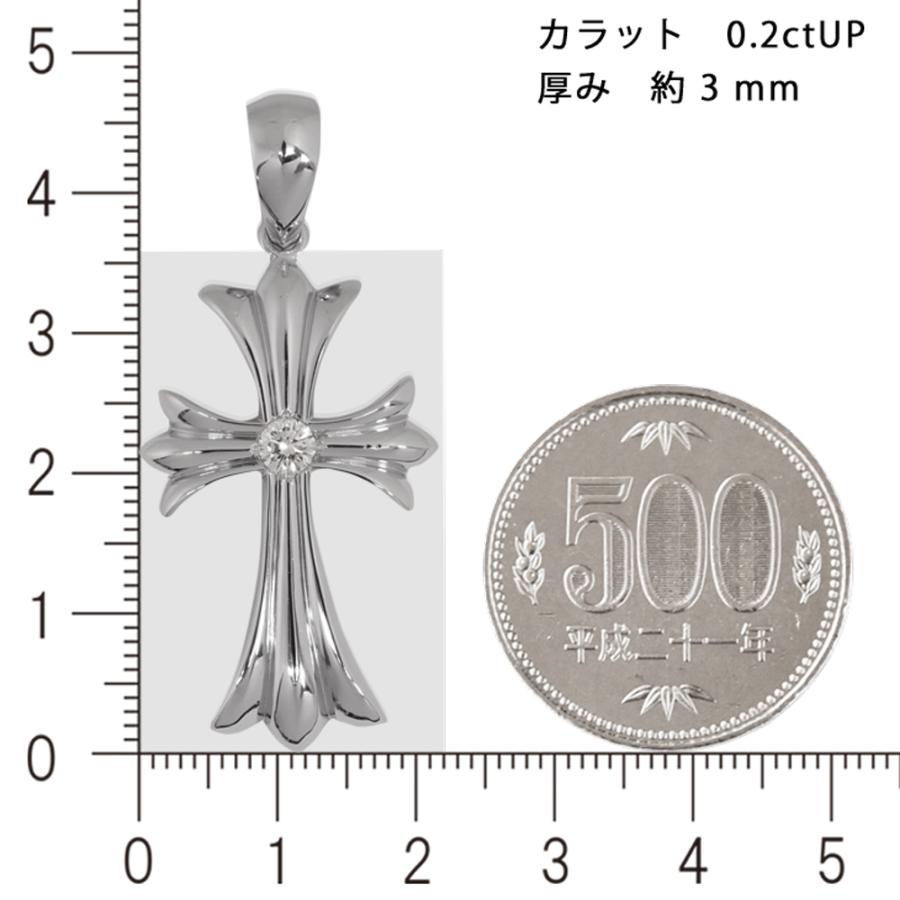 Pt900 1Pクロスシャープ35  プラチナ ペンダントトップ メンズ  ダイヤモンド 0.2ct G SI2 GOOD 以上  鑑定書付  送料無料 ori24 |  | 03