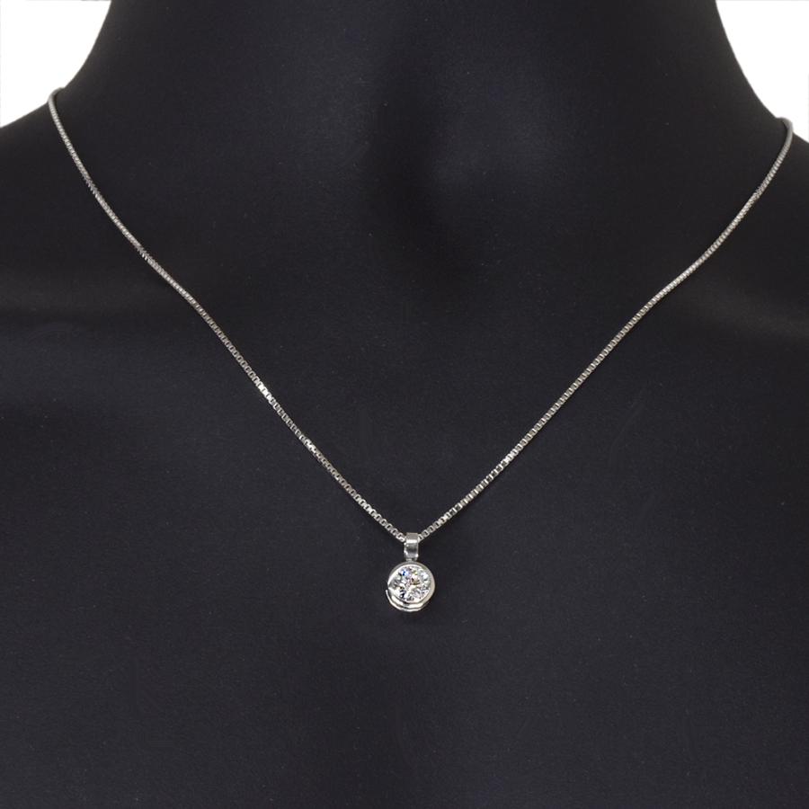 Pt900 1Pダイヤ13 ペンダントトップ ダイヤモンド 1.000ct H SI2