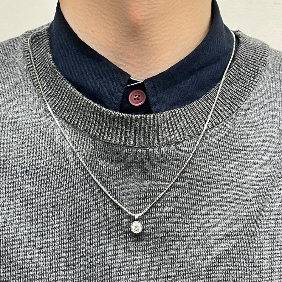 Pt900 1Pダイヤ13 ペンダントトップ ダイヤモンド 1.000ct H SI2