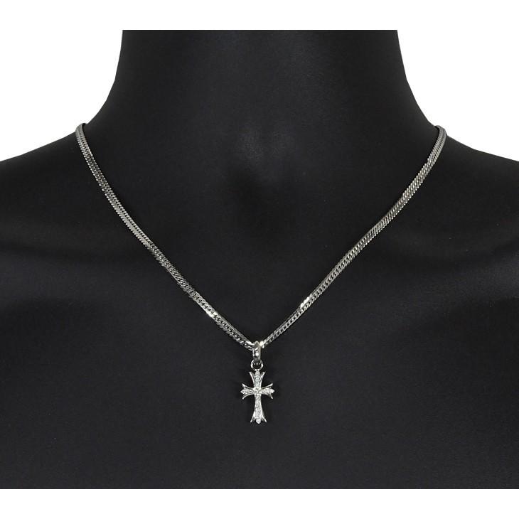 プラチナペンダントトップ Pt900 ダイヤ0.1ctUP 鑑別書付 Pt900 クロス20 プラチナ ペンダントトップ ダイヤモンド 0.1